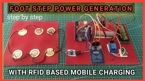 advanced footstep power generation system using rfid for charging|footstep rfid system.